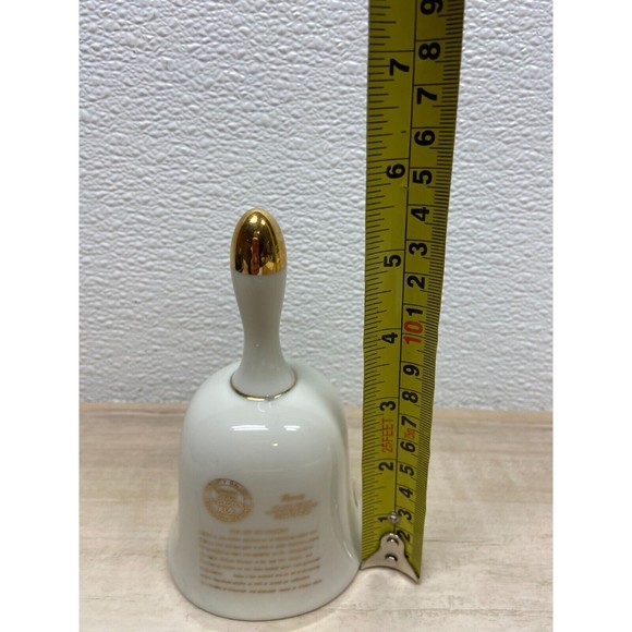 Original Chokin Art Collecection 24KT Gold Rim Porcelain Bell Hawaii - Picture 4 of 6